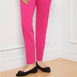 TALBOTS HAMPSHIRE ANKLE PANTS SIZE 6 BUBBLEGUM PINK